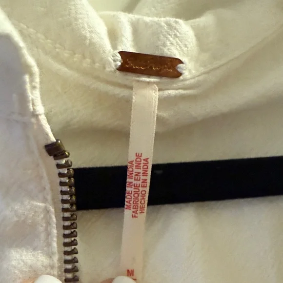 Free People White Belted Dress with Ruffle Details - Picture 4 of 4